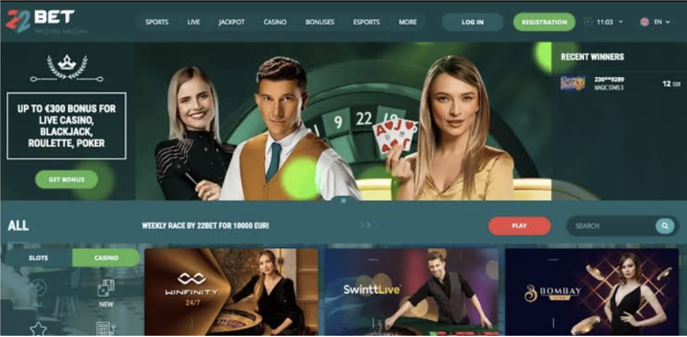 22bet casinoji v sloveniji